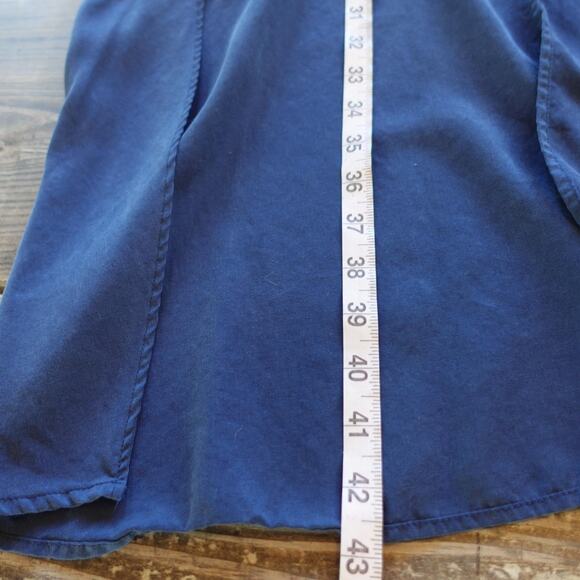 BCBGeneration Vest Small Blue Long Duster Cardigan Dark Fairy Grunge Layering - Picture 6 of 10